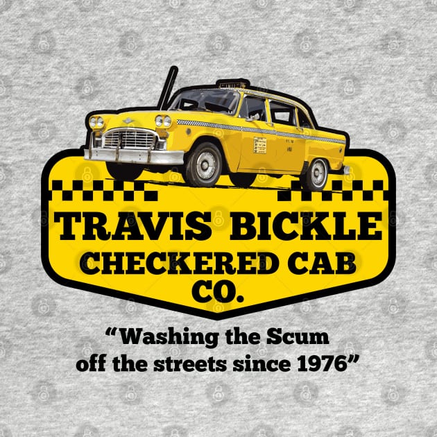 Travis Bickle Checkered Cab Company by Alema Art